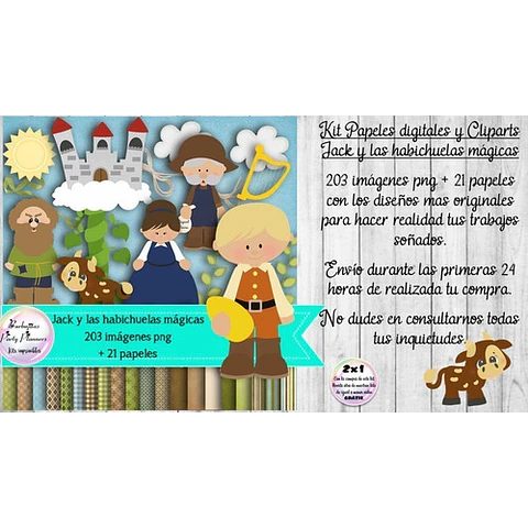 Papeles Fondos Y Cliparts Imagenes Png Jack Y Habichuelas