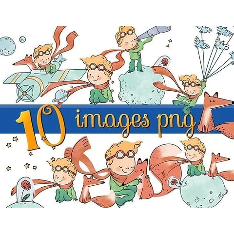 Kit El Principito Clipart Png Y Papeles Digitales