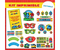 Kit Imprimible Tayo El Pequeño Autobús 100% Editable