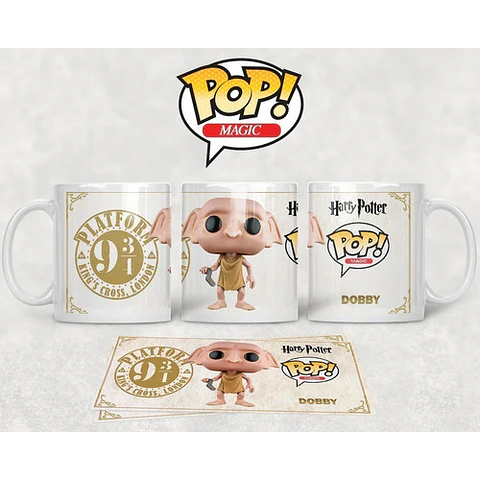 Diseños Plantillas Tazas Harry Potter Funko Sublimación M3