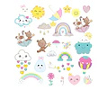 Colección Lluvia De Amor Clipart Png + Papeles Digitales