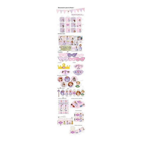 Kit Imprimible Princesita Sofia Editable