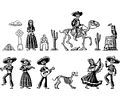 Día De Los Muertos Diseños En Vectores Editables Imprimibles
