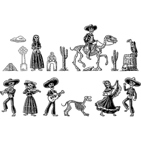 Día De Los Muertos Diseños En Vectores Editables Imprimibles