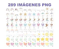Colección Lluvia De Amor Clipart Png + Papeles Digitales