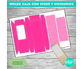 Kit Imprimible Caja Con Visor Y Divisorios Editable