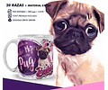 Plantillas Sublimación Tazas - Mascotas Perros