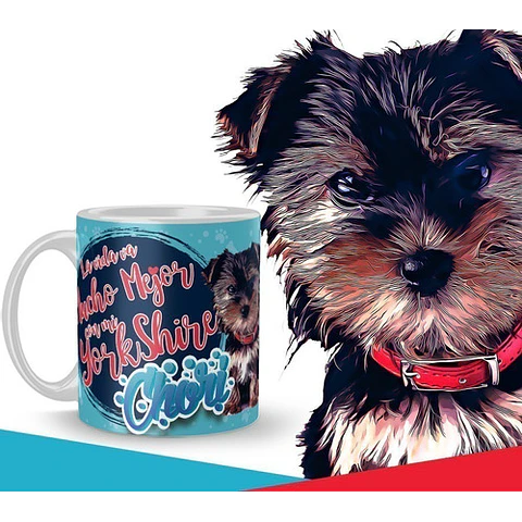 Plantillas Sublimación Tazas - Mascotas Perros