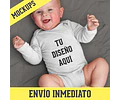 Mockup Para Bodys Bebe Sublimación Diseños