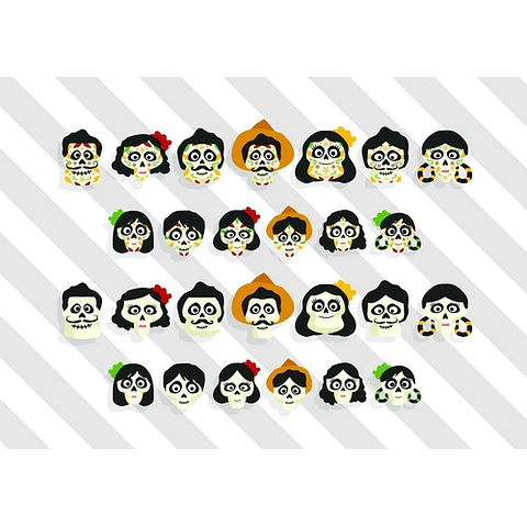 Día De Los Muertos Diseños En Vectores Editables Imprimibles
