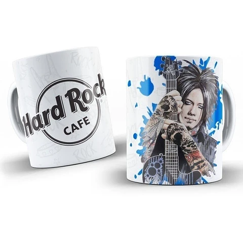 Kit Diseños Plantillas Tazas Hard Rock Sublimación Colección
