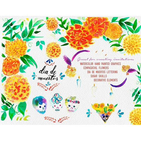 Día De Los Muertos Diseños En Vectores Editables Imprimibles