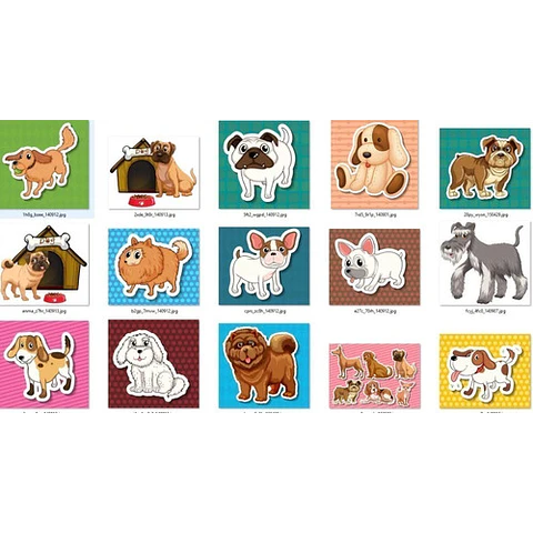 Plantillas Sublimación Tazas - Mascotas Perros