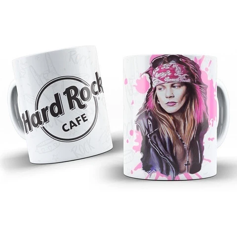 Kit Diseños Plantillas Tazas Hard Rock Sublimación Colección