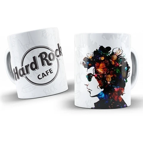 Kit Diseños Plantillas Tazas Hard Rock Sublimación Colección