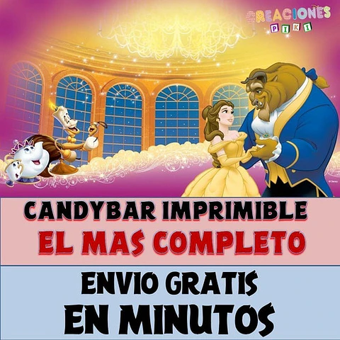 Kit Imprimible Candy Bar Bella El Mas Completo