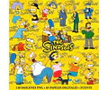Kit Digital Los Simpson Clipart Png + Papeles Digitales
