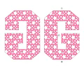 Kit Imprimible Abecedario 3d Editables Plim Plim Rosa