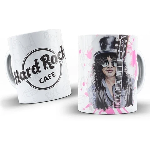 Kit Diseños Plantillas Tazas Hard Rock Sublimación Colección