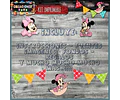 Kit Imprimible Candy Bar Minnie Bebe M2 El Mas Completo
