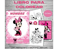 Libro Para Pintar Editable Imprimible De Minnie
