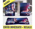 Kit Diseños Plantillas Tazas Capitán América Sublimación 