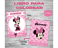 Libro Para Pintar Editable Imprimible De Minnie