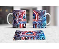 Kit Diseños Plantillas Tazas Capitán América Sublimación 