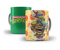 Kit Diseños Plantillas Tazas Tortugas Ninjas Sublimación 