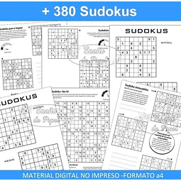 Kit Imprimible Sopa Letras Crucigramas Sudoku Autodefinidos