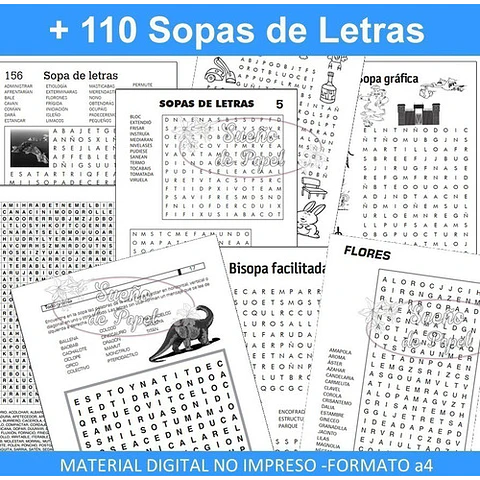 Kit Imprimible Sopa Letras Crucigramas Sudoku Autodefinidos