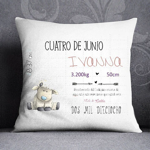Plantillas / Diseños Sublimar Almohadon Bebe Nacimiento