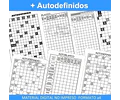 Kit Imprimible Sopa Letras Crucigramas Sudoku Autodefinidos