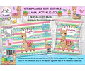 Kit Imprimible Candy Bar Llama 100% Editable