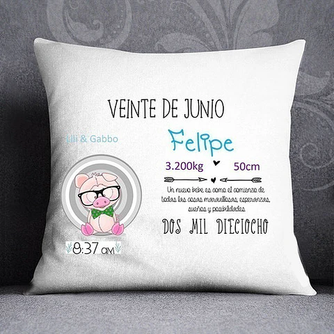 Plantillas / Diseños Sublimar Almohadon Bebe Nacimiento