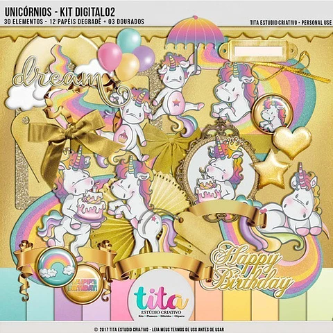 Imagenes Png Y Papeles Digitales Unicornios Pasteles T2