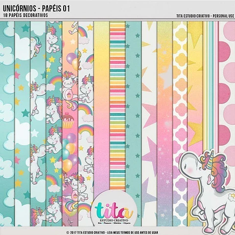 Imagenes Png Y Papeles Digitales Unicornios Pasteles T2