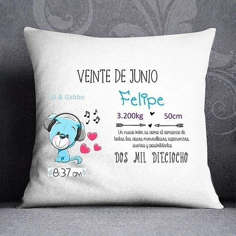 Plantillas / Diseños Sublimar Almohadon Bebe Nacimiento