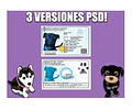 Dni Canino 100 % Editable Formato Psd (3 Versiones)