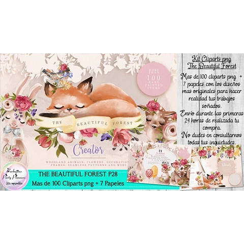 Cliparts Imagenes Png Papeles Animales Del Bosque Zorro P28