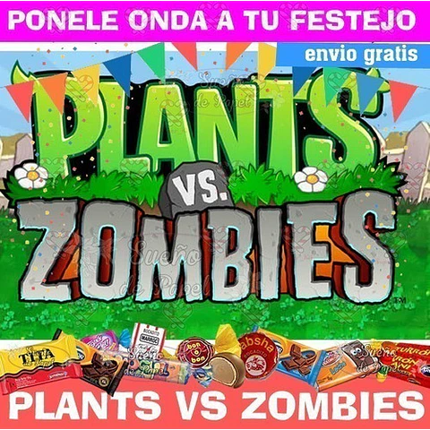 Kit Imprimible Plants Vs Zombies Editable
