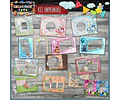 Kit Imprimible Marcos Fotos Baby Shower Editable Completo 