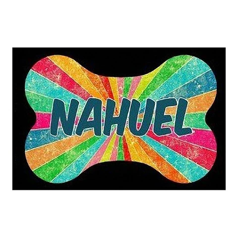 Plantilla Identificación Huesito Para Perros Editable Psd