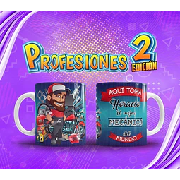 Profesiones Aquí Toma El Mejor Sublimacion Tazas Pack 2
