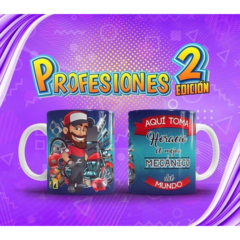 Profesiones Aquí Toma El Mejor Sublimacion Tazas Pack 2