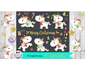 Cliparts Unicornio Navidad Png  Kit Imprimible