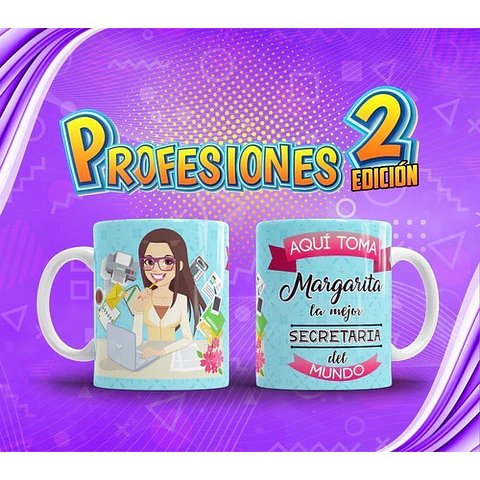 Profesiones Aquí Toma El Mejor Sublimacion Tazas Pack 2
