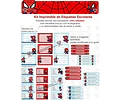 Kit Imprimible Hombre Araña Mini Spiderman Editable