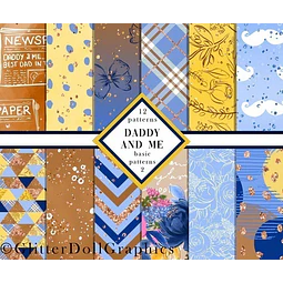 Papeles Azul Amarillo Marrón Celeste Dia Del Padre P4