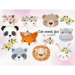 Cliparts Imagenes Png Animales Del Bosque Caras Caritas